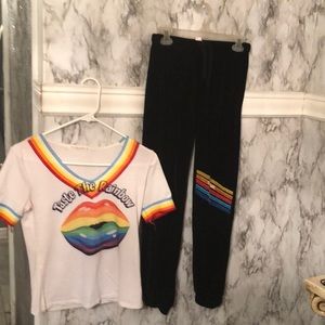 Size small taste the rainbow 🌈 matching set wore once still in great condition